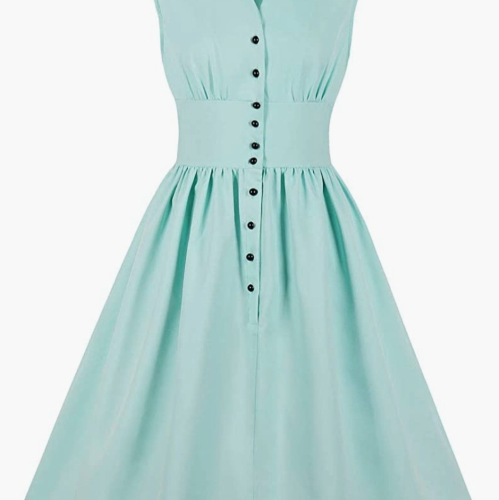 Robin Egg Blue Vintage Swing Dress